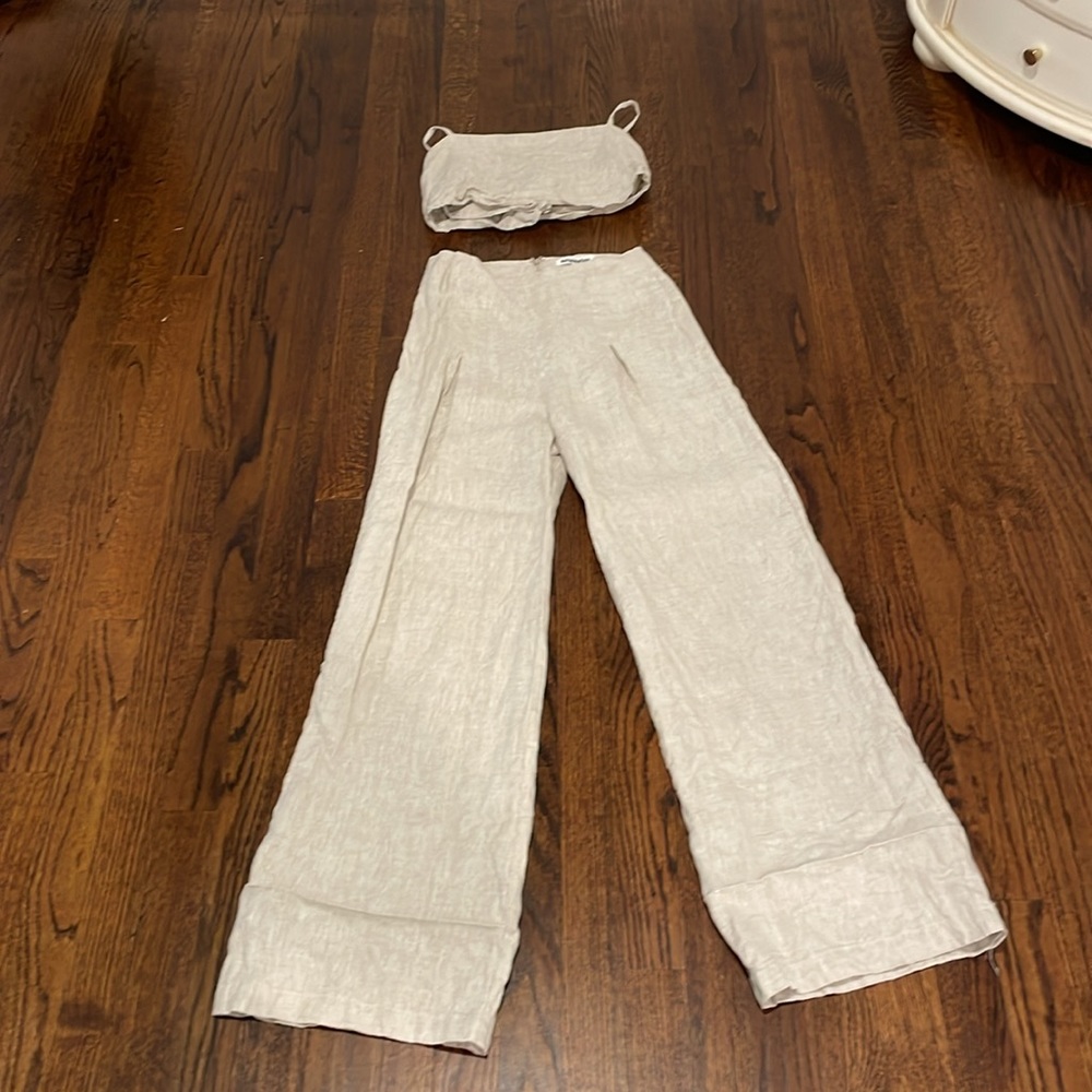 Reformation Cream Wide Leg Jumpsuit - Picture 3 of 10